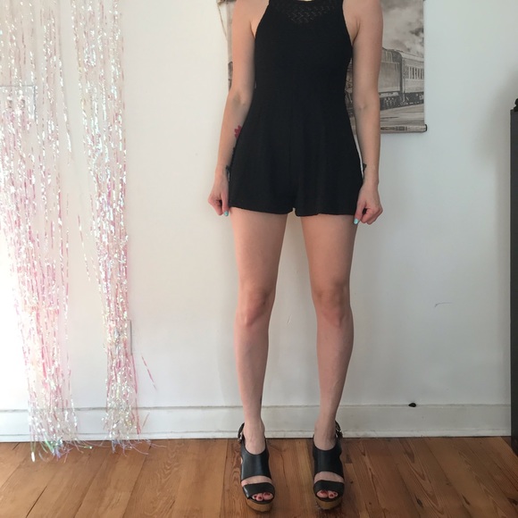 Black Lace Romper - Picture 4 of 4